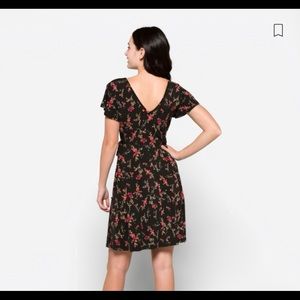 Kaela Faux Wrap Knit Dress